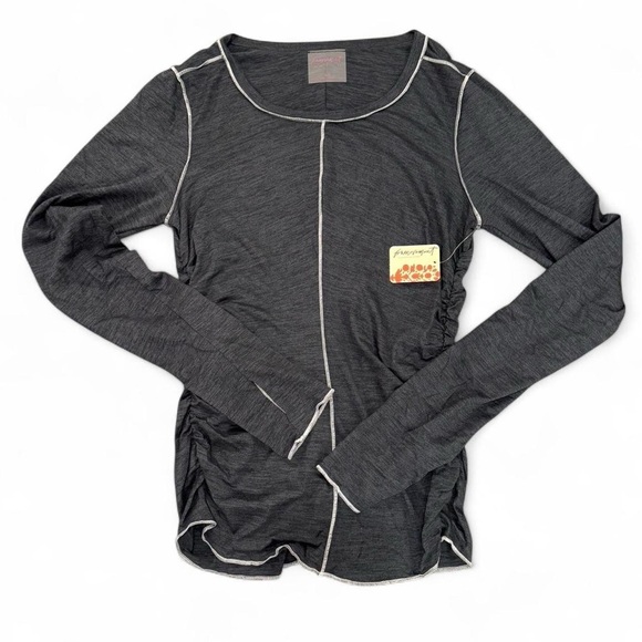 FP Movement by Free People Tops - FP Movement by Free People Asymmetrical Gray Long Sleeve Blouse